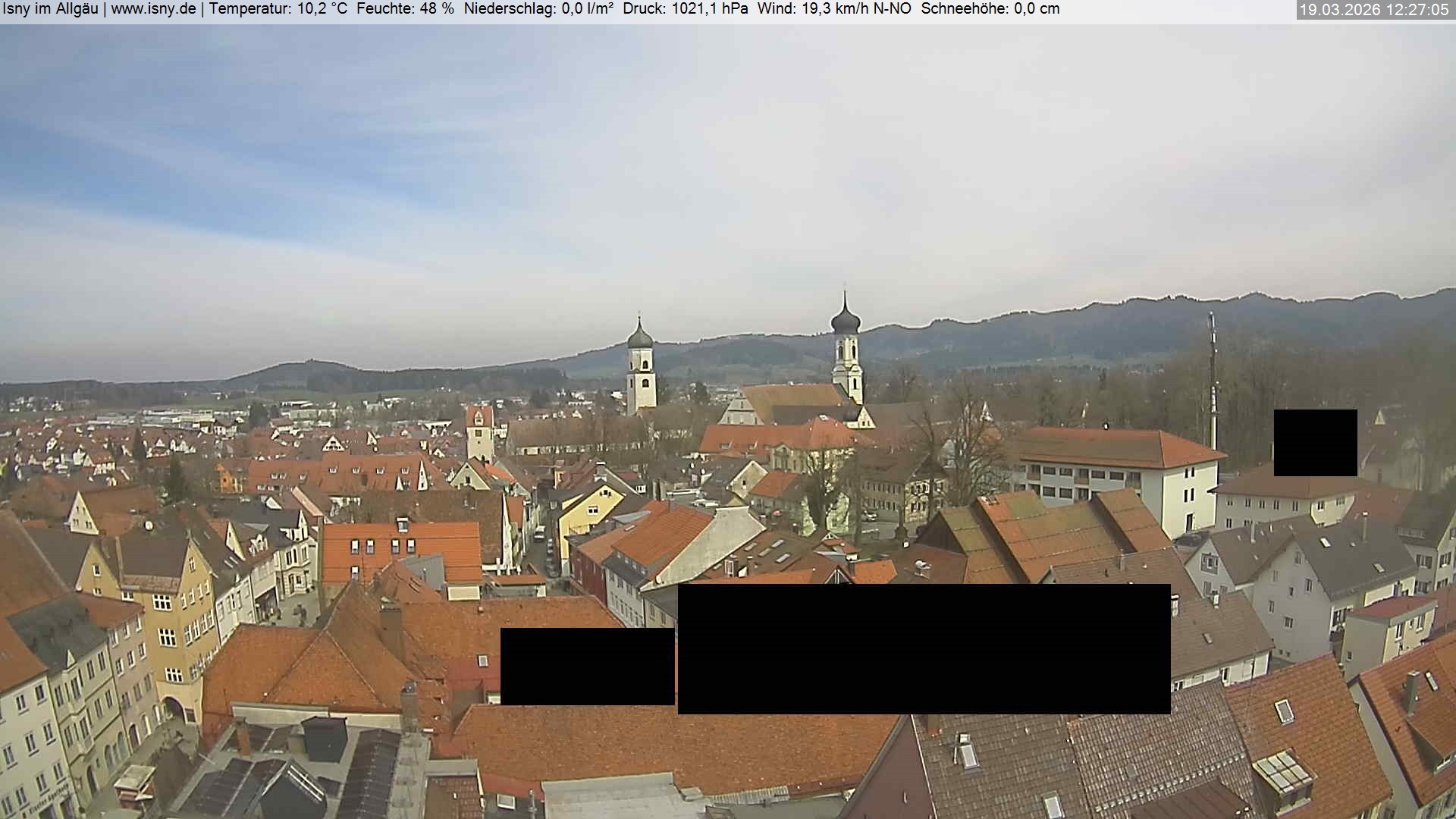 Archiv Foto Webcam Isny im Allgäu