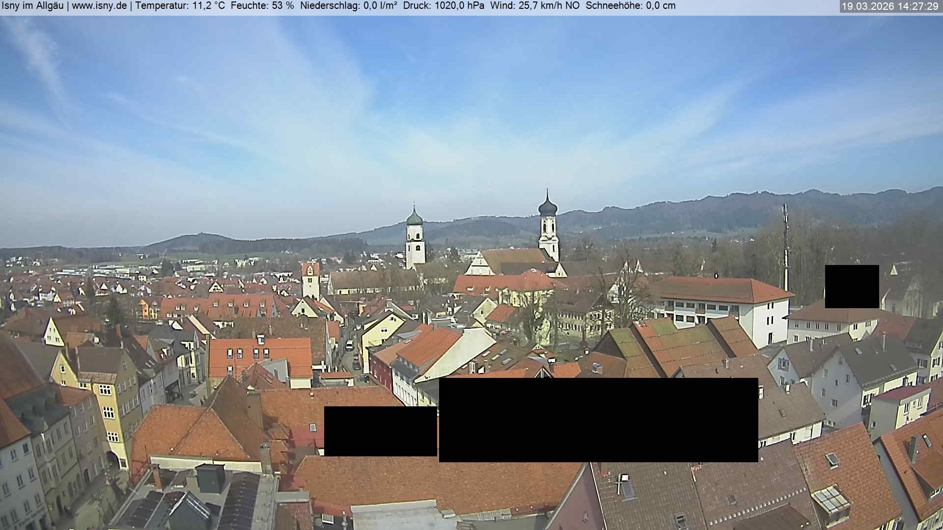 Archiv Foto Webcam Isny im Allgäu