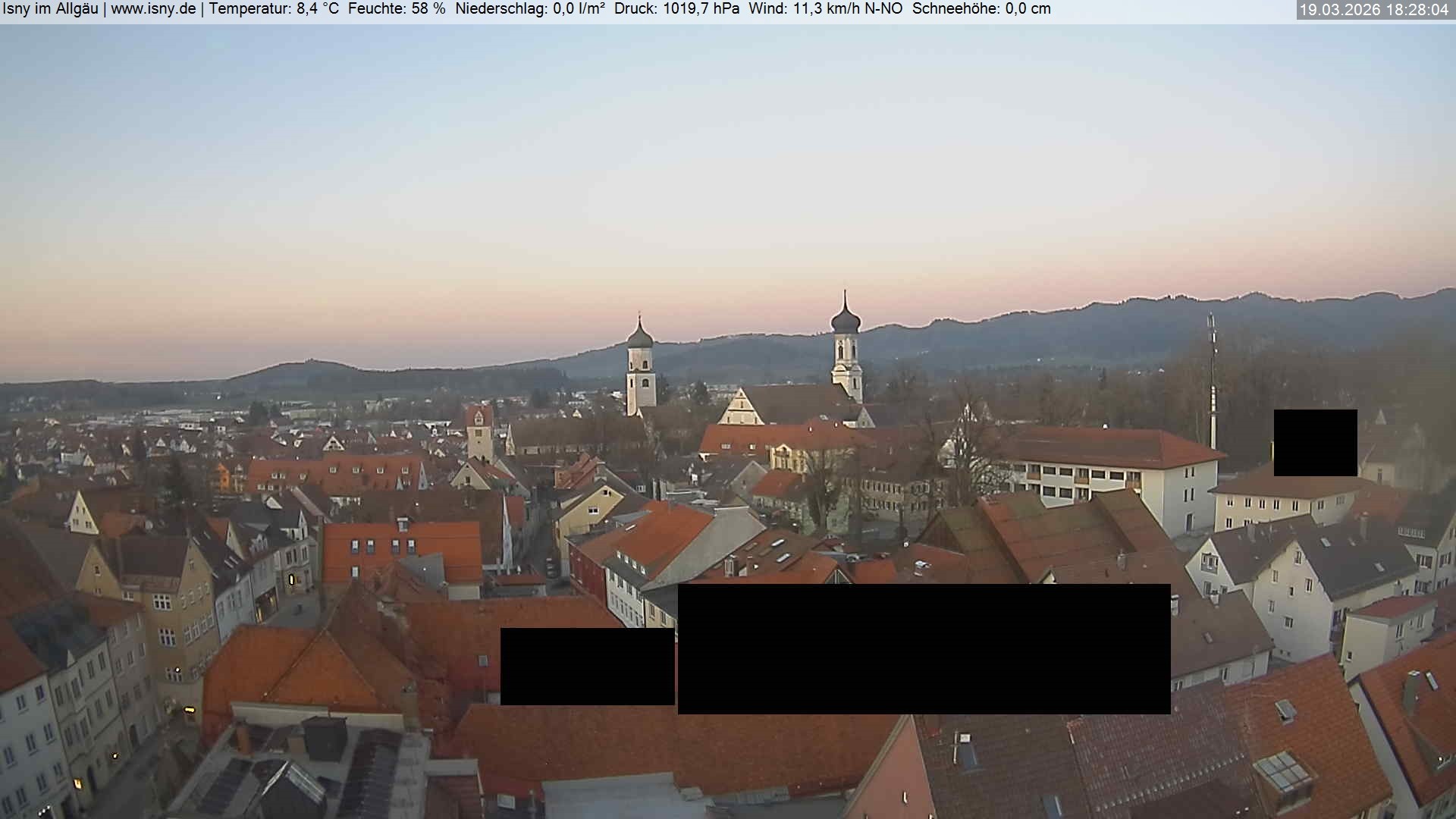 Archiv Foto Webcam Isny im Allgäu