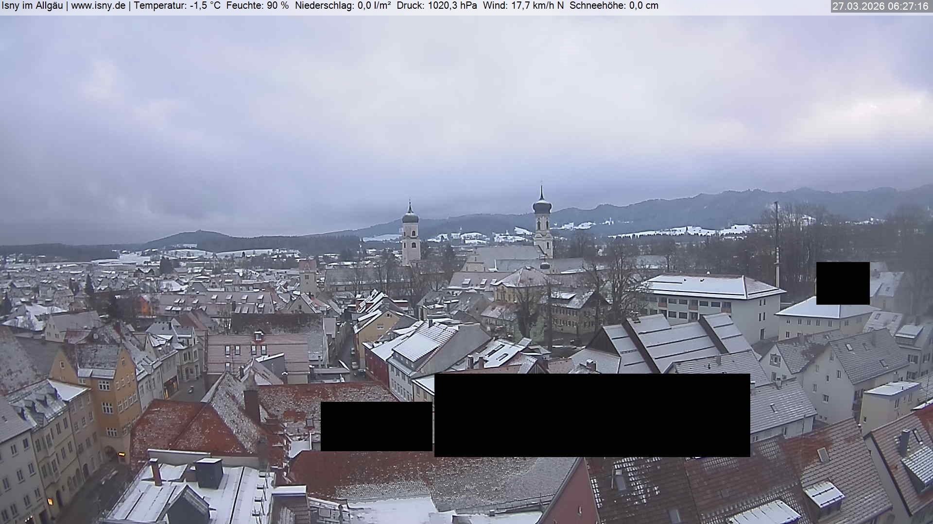 Archiv Foto Webcam Isny im Allgäu