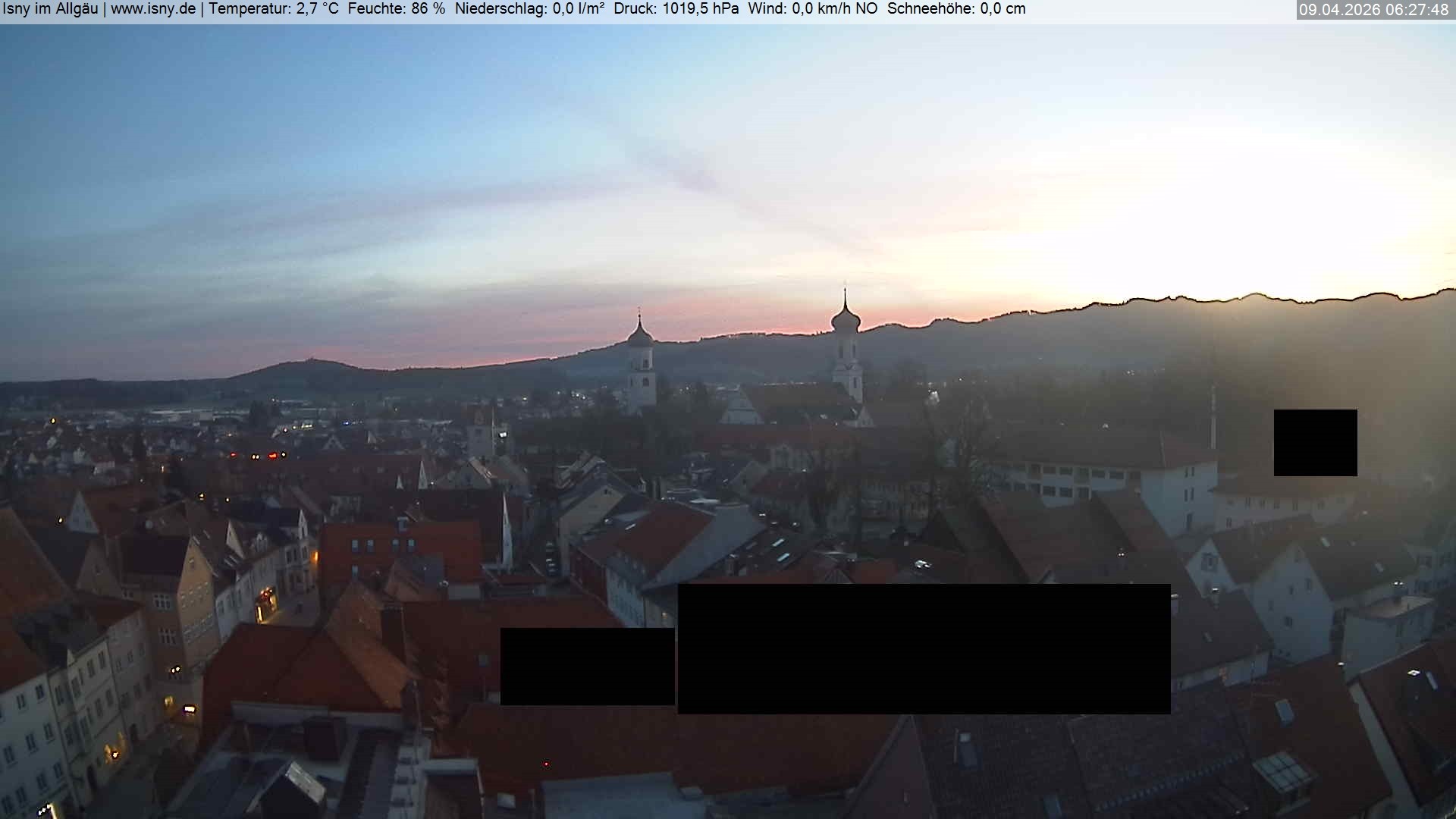 Archiv Foto Webcam Isny im Allgäu