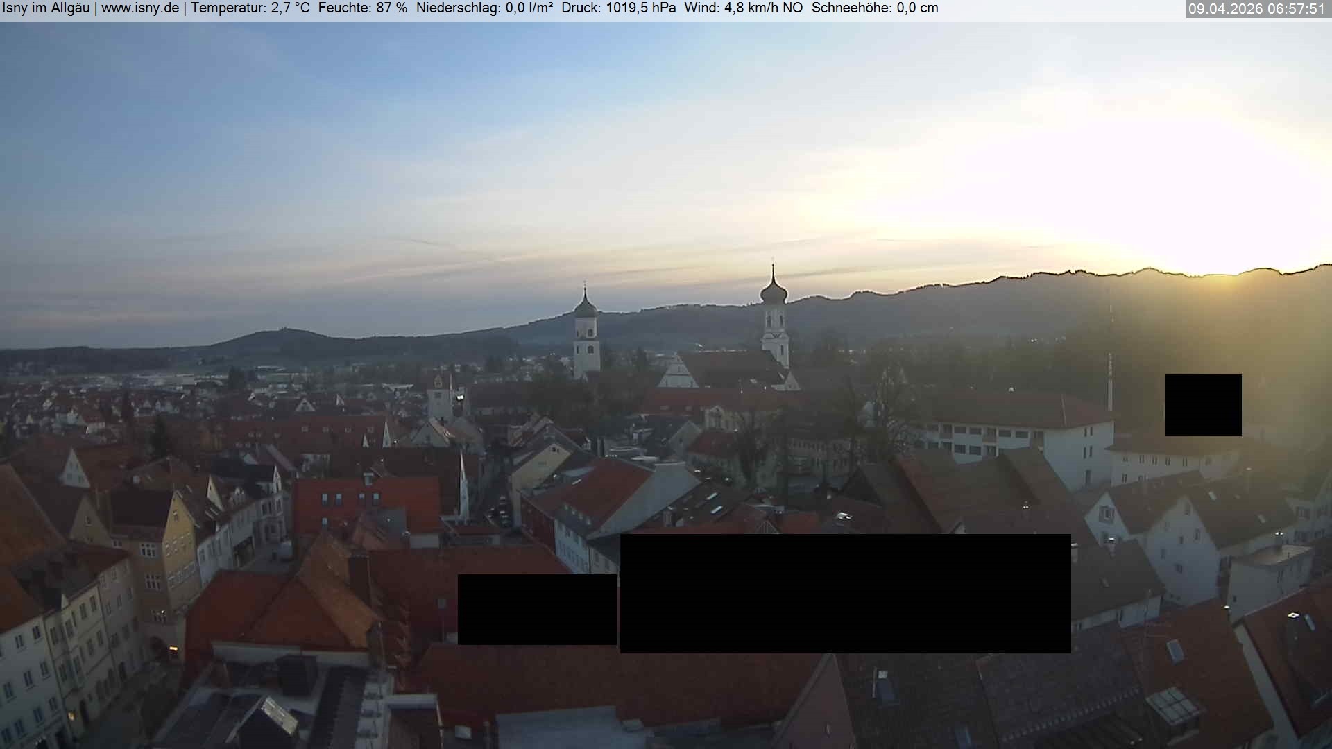 Archiv Foto Webcam Isny im Allgäu