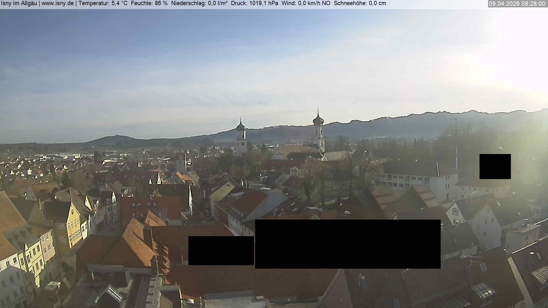 Archiv Foto Webcam Isny im Allgäu