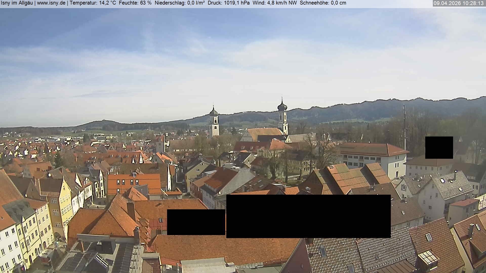 Archived image Webcam Health resort Isny