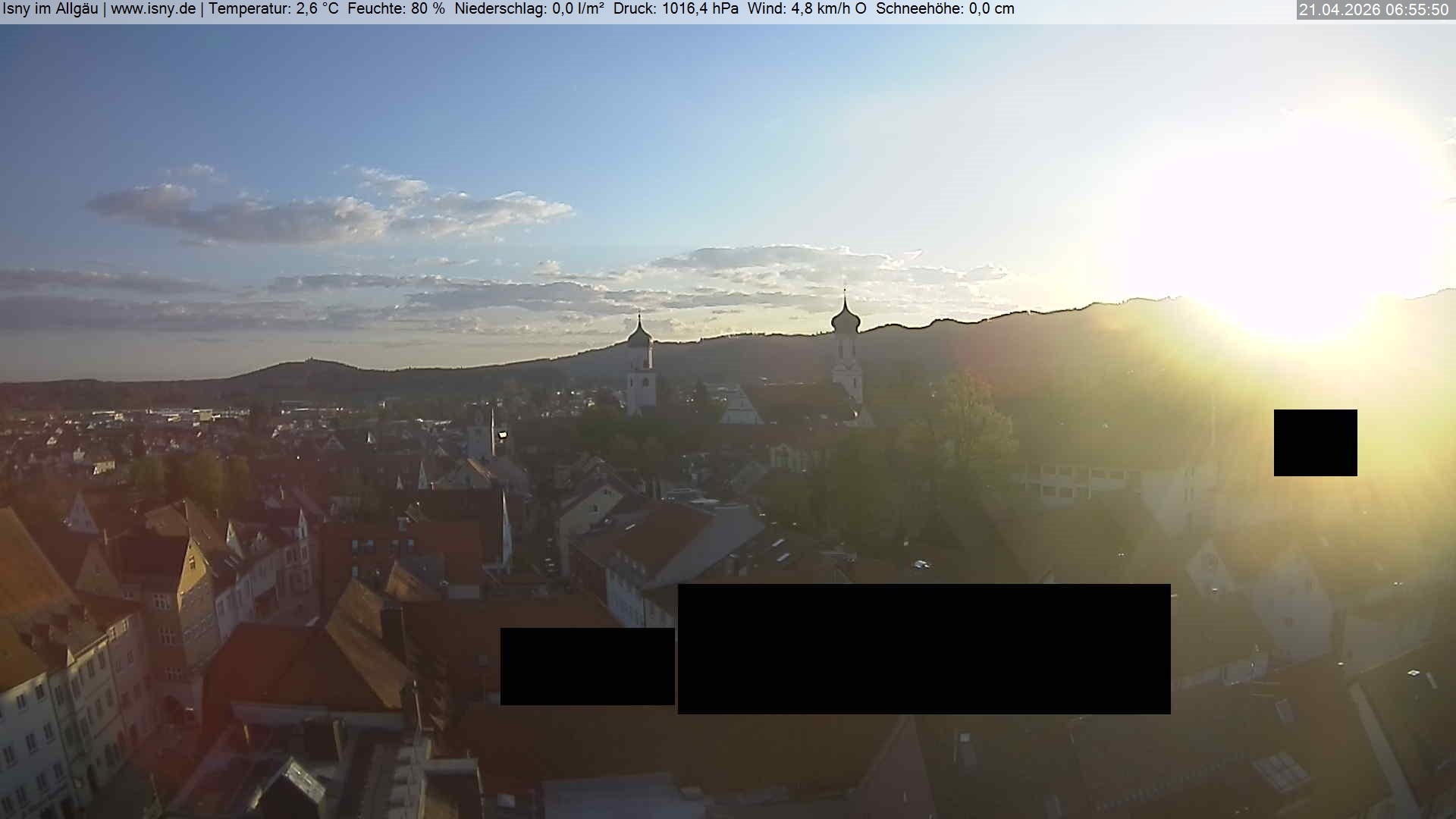 Archiv Foto Webcam Isny im Allgäu