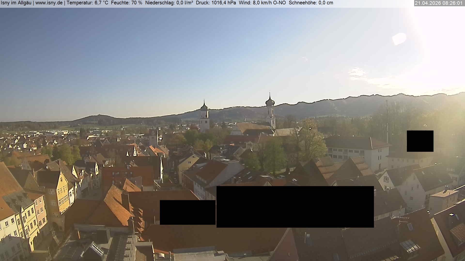 Archiv Foto Webcam Isny im Allgäu
