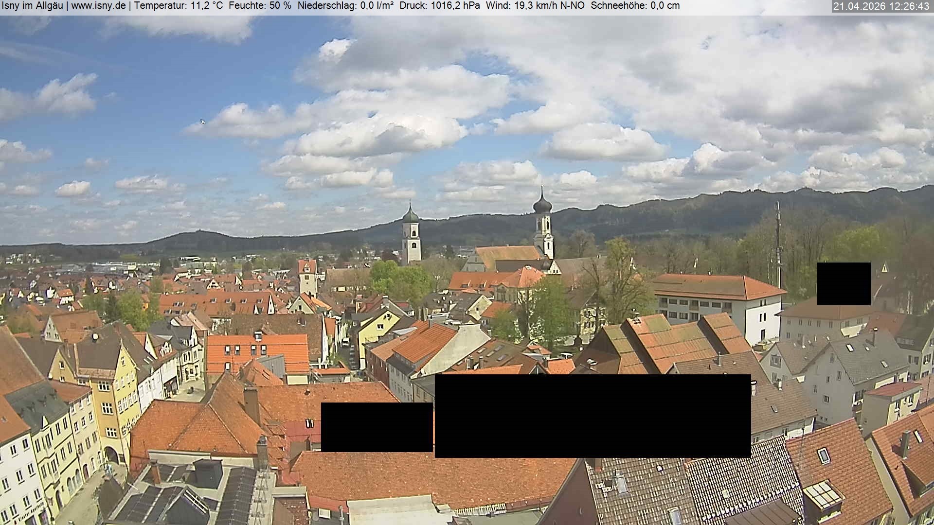 Archiv Foto Webcam Isny im Allgäu