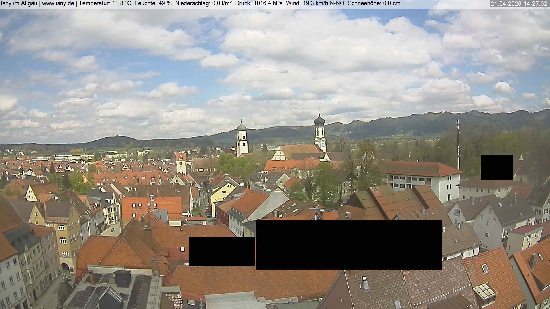 Archiv Foto Webcam Isny im Allgäu