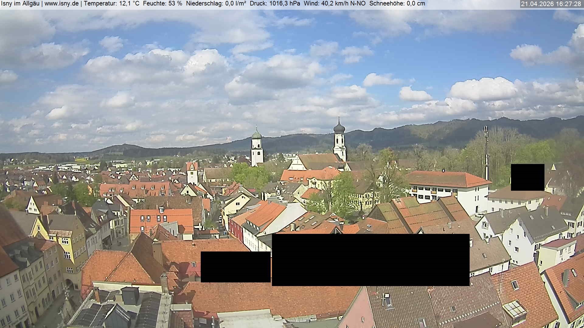 Archiv Foto Webcam Isny im Allgäu