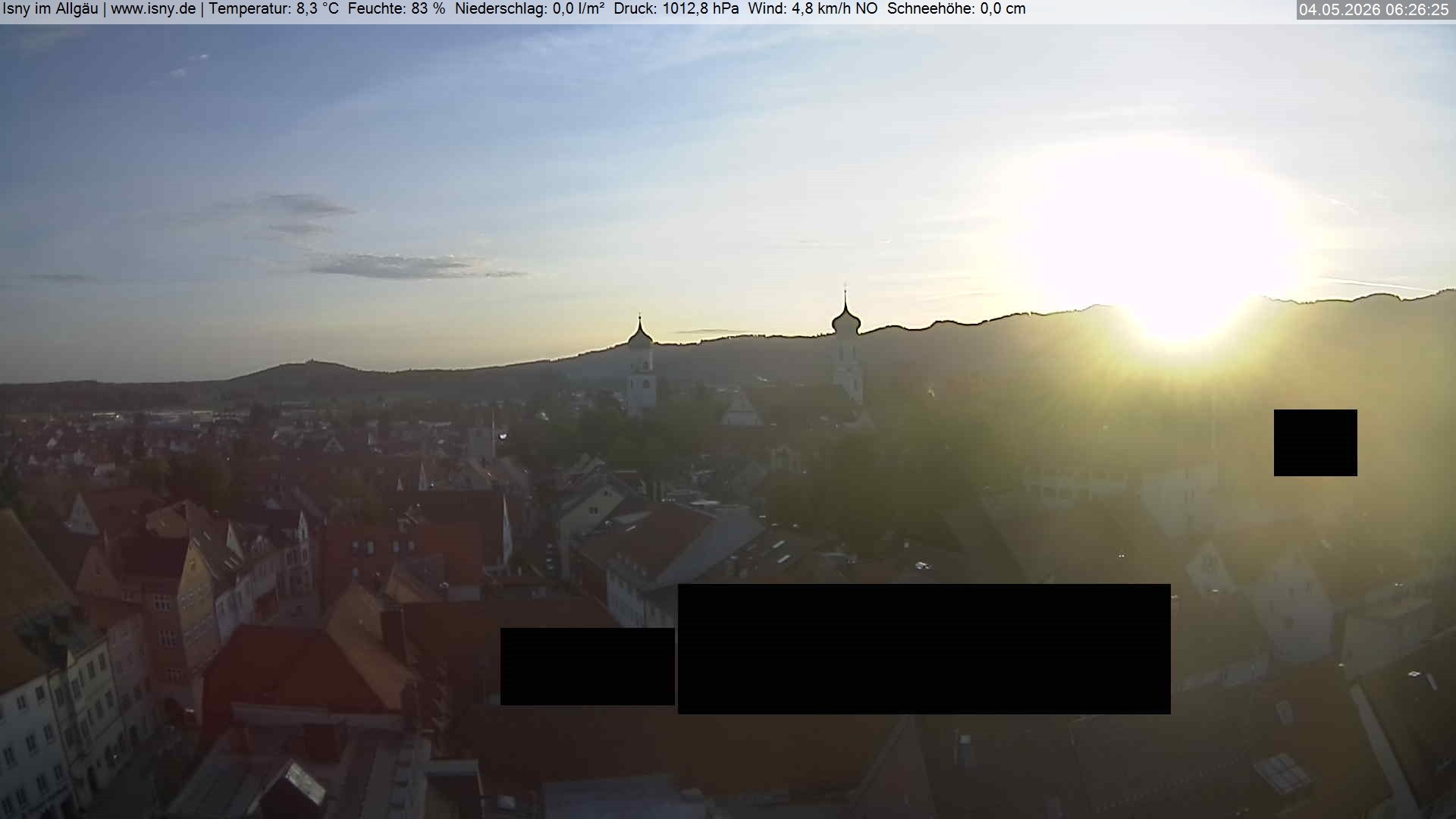 Archiv Foto Webcam Isny im Allgäu