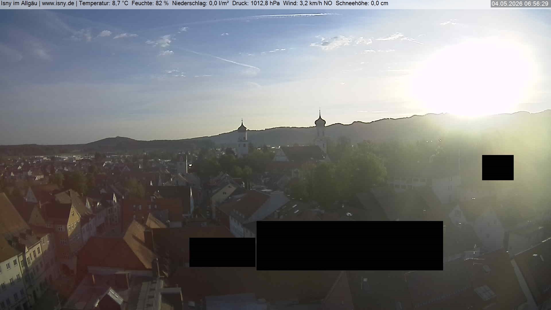 Archiv Foto Webcam Isny im Allgäu