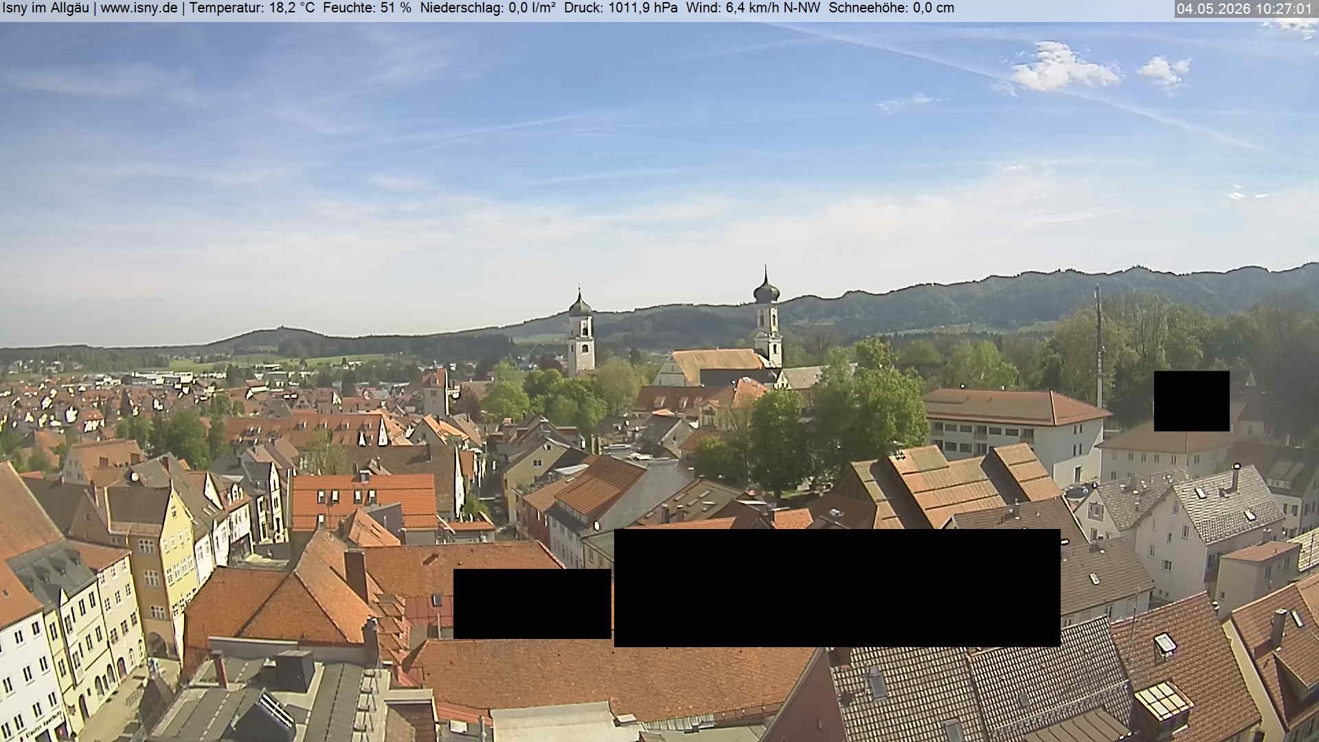 Archiv Foto Webcam Isny im Allgäu