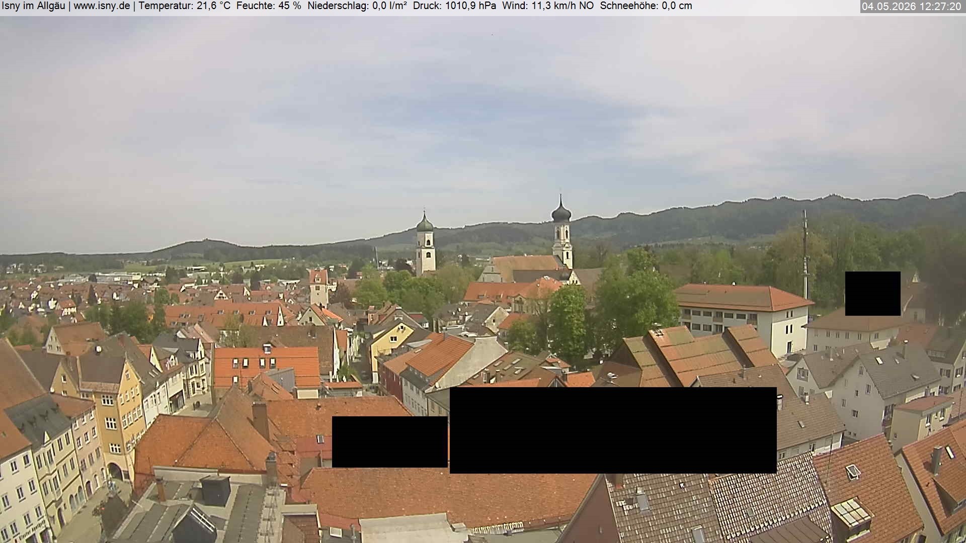 Archiv Foto Webcam Isny im Allgäu