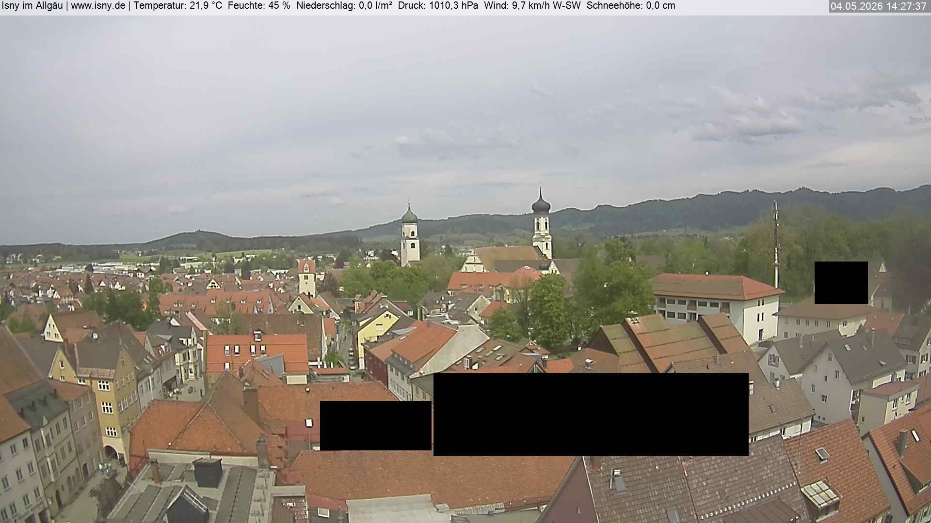 Archiv Foto Webcam Isny im Allgäu