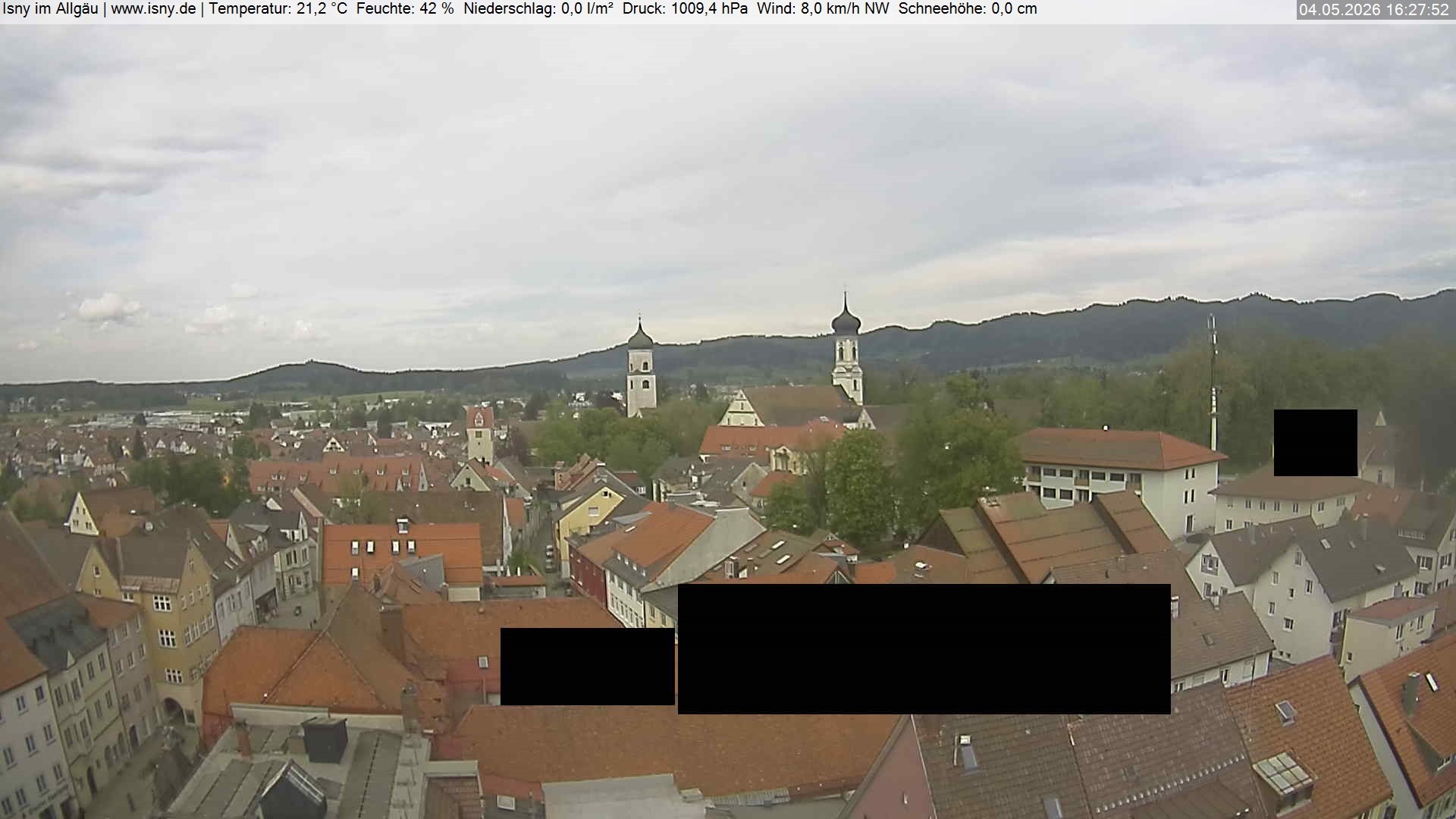 Archiv Foto Webcam Isny im Allgäu