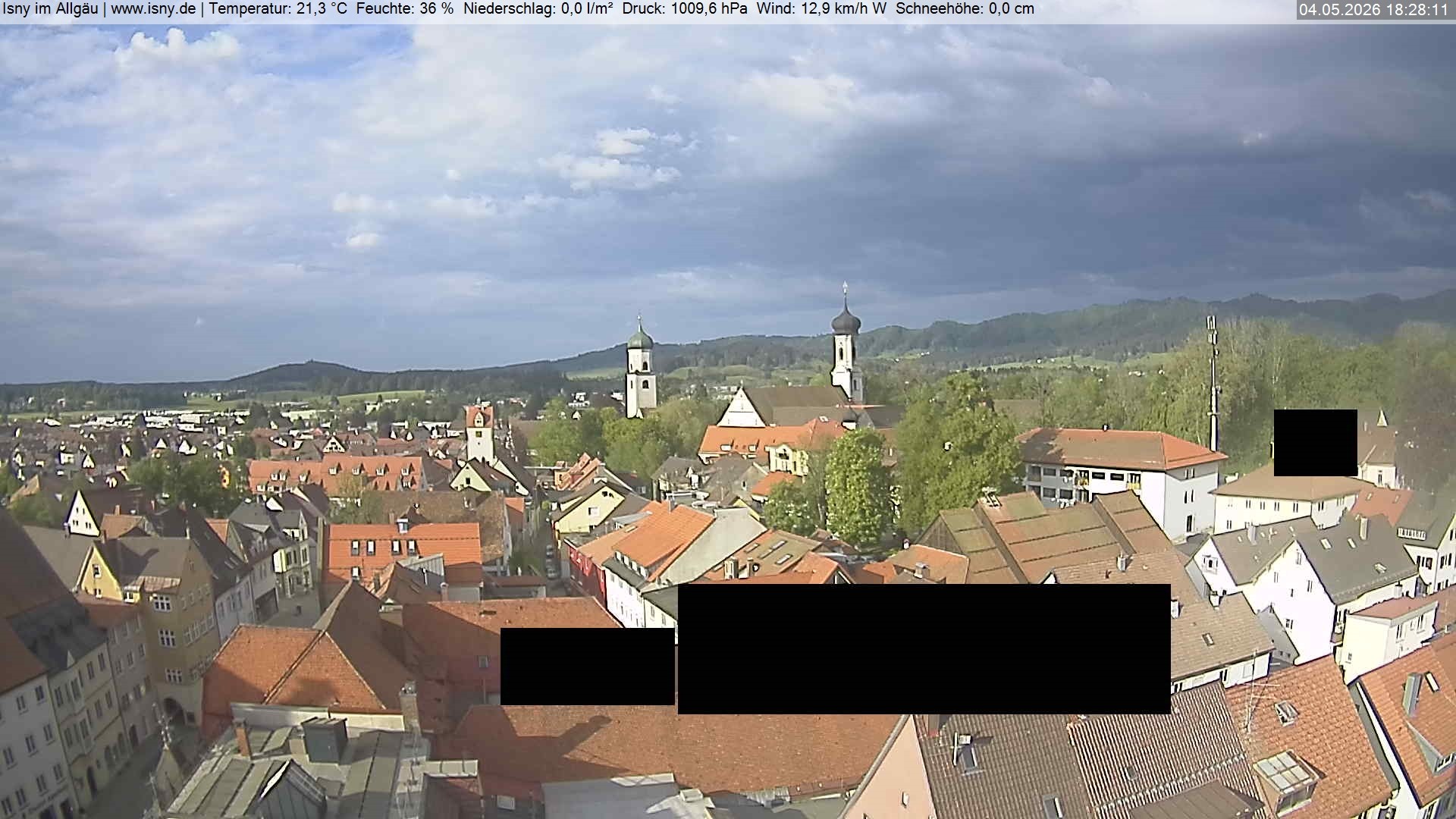 Archiv Foto Webcam Isny im Allgäu