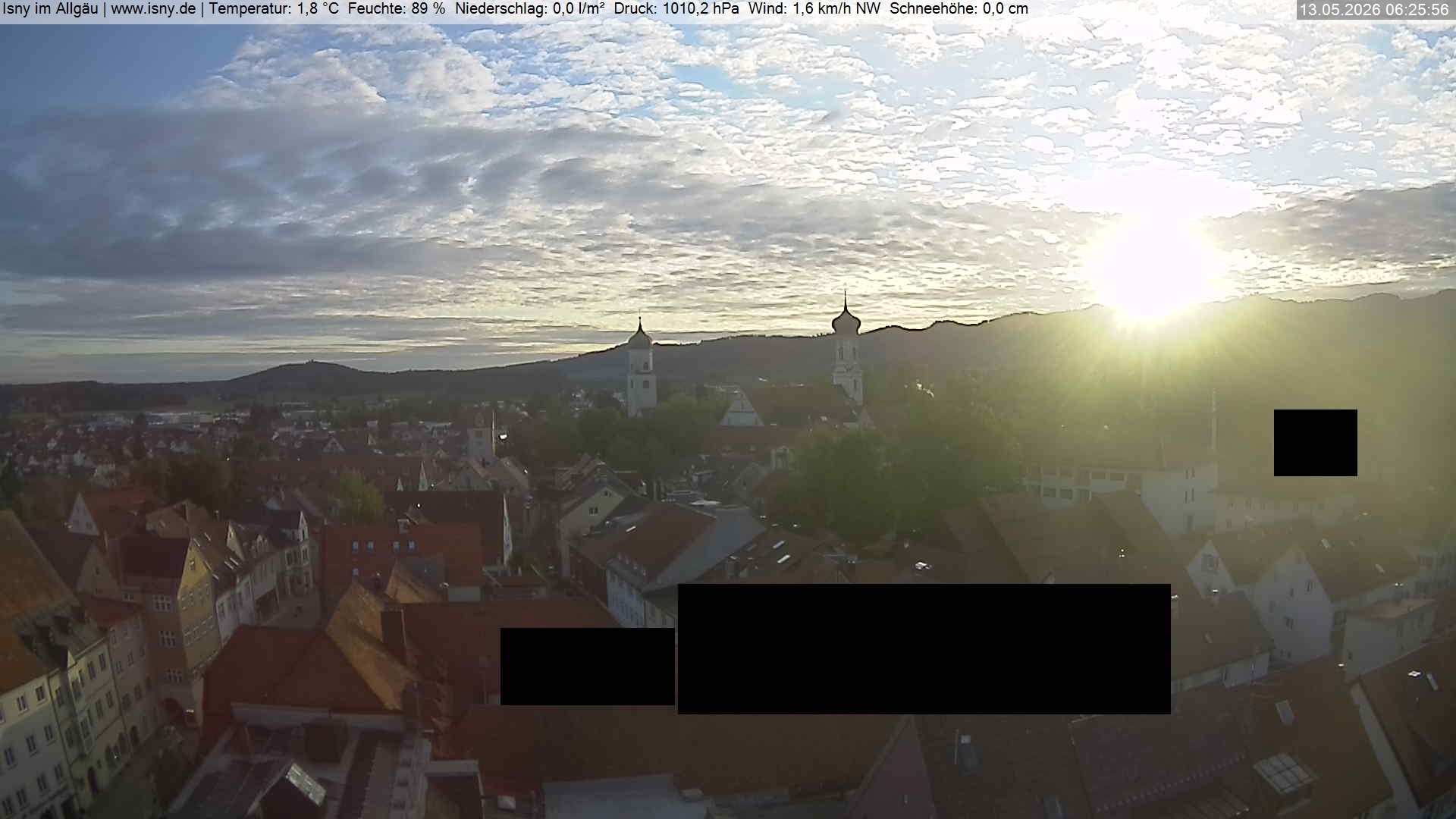 Archiv Foto Webcam Isny im Allgäu