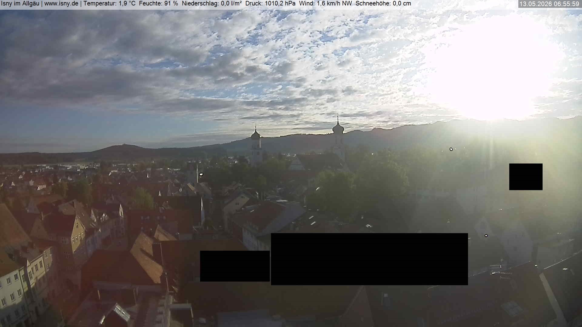 Archiv Foto Webcam Isny im Allgäu