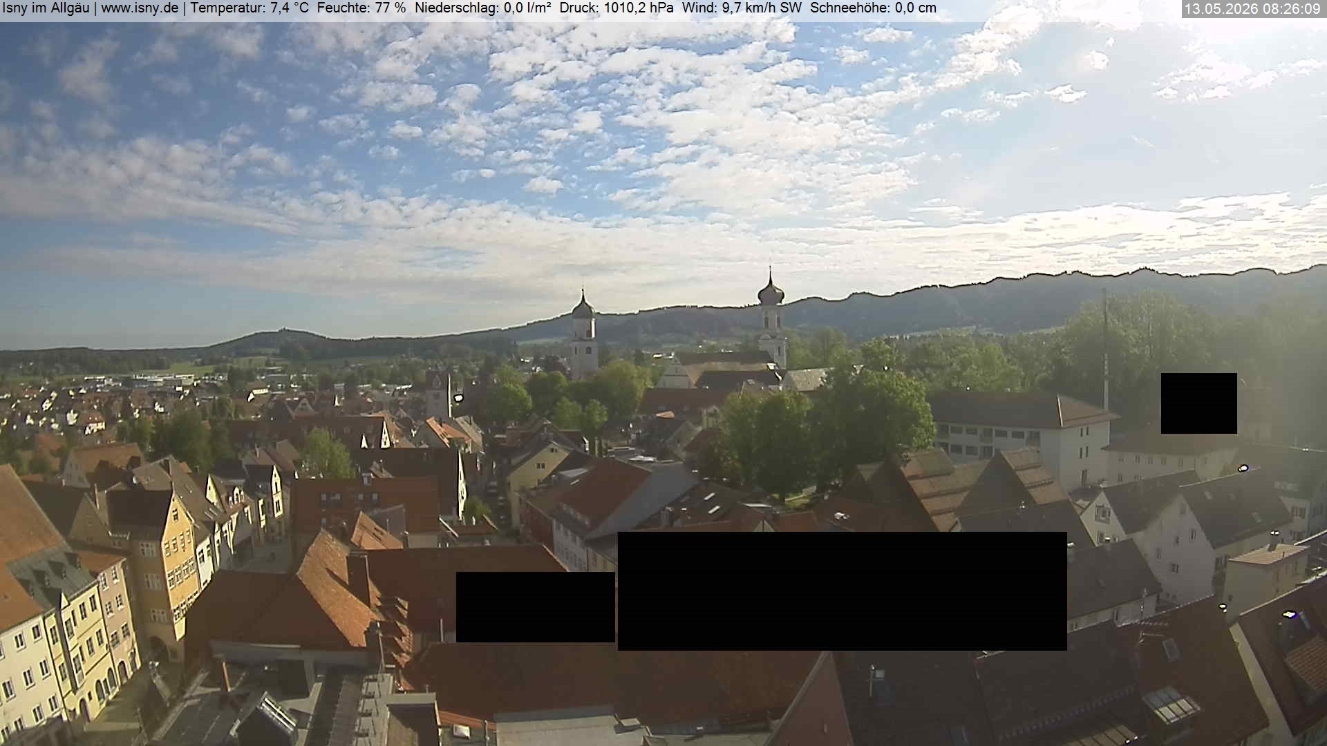 Archiv Foto Webcam Isny im Allgäu