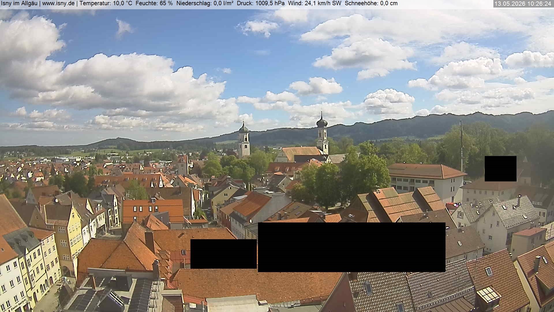Archiv Foto Webcam Isny im Allgäu