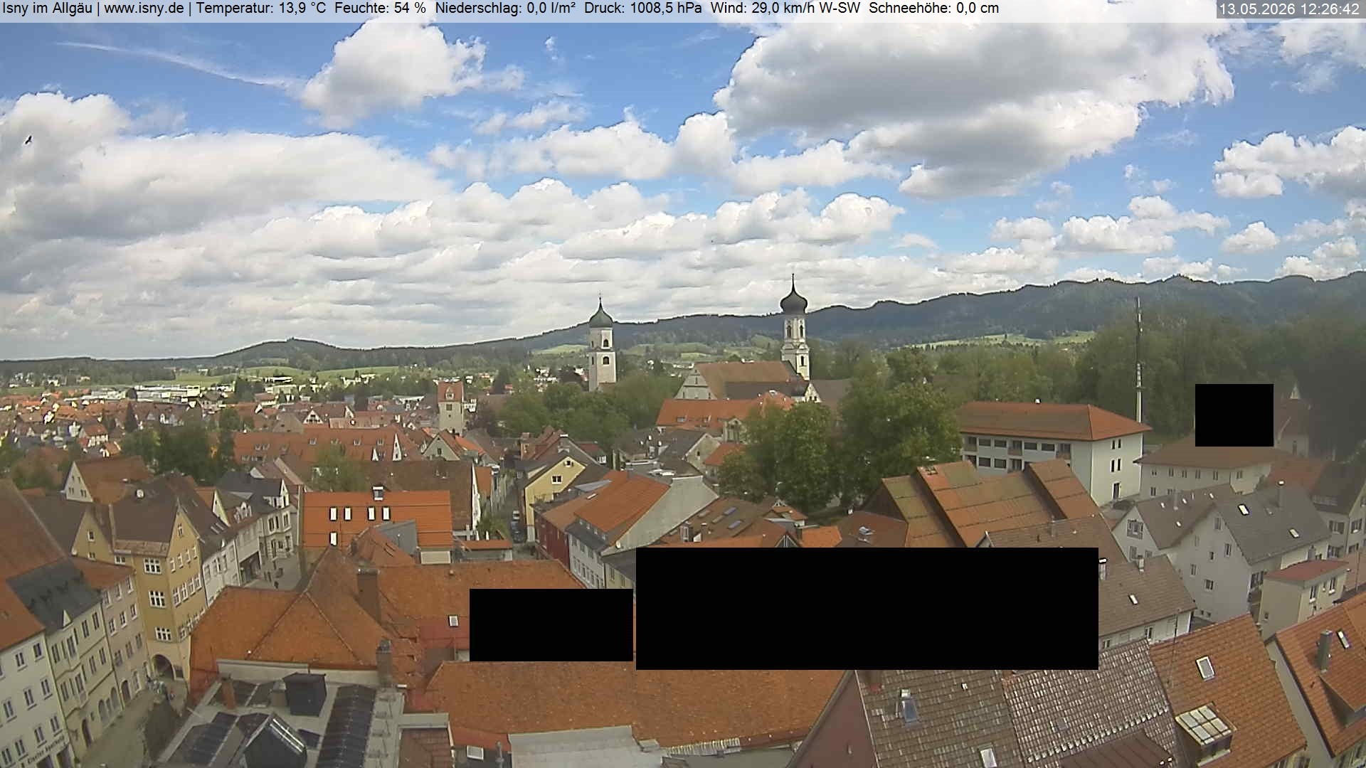 Archiv Foto Webcam Isny im Allgäu