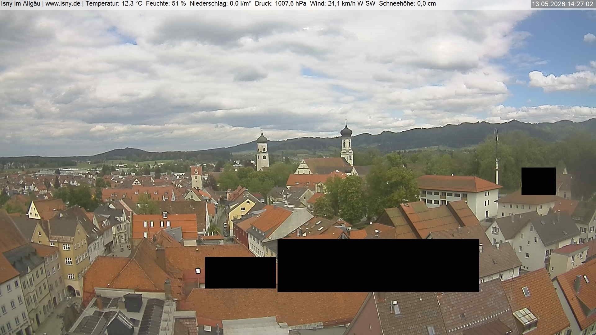 Archiv Foto Webcam Isny im Allgäu
