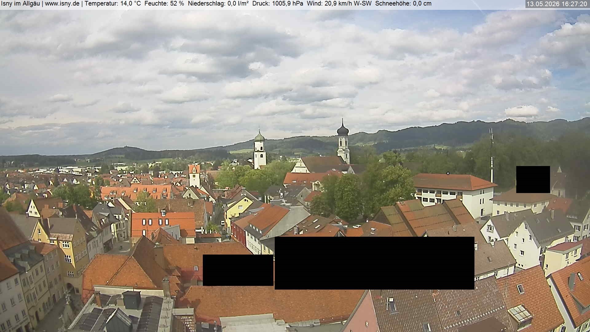 Archiv Foto Webcam Isny im Allgäu