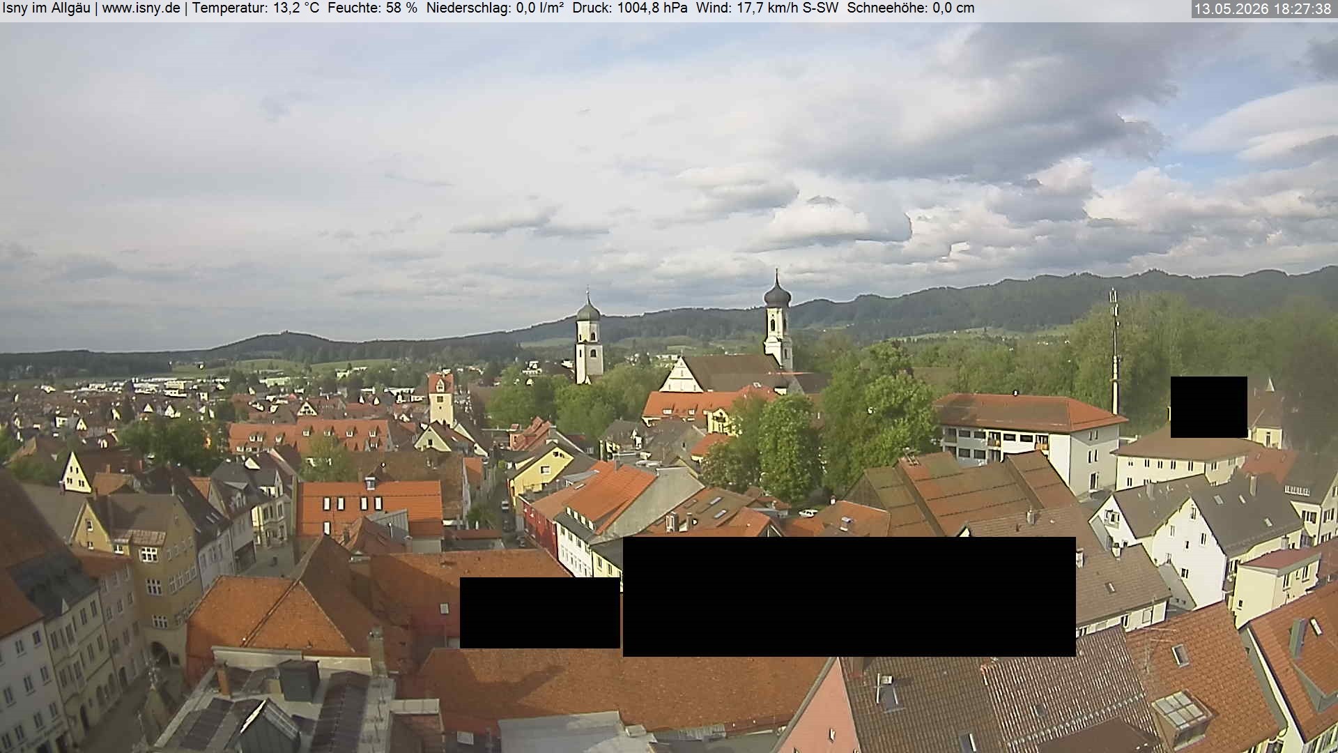 Archiv Foto Webcam Isny im Allgäu