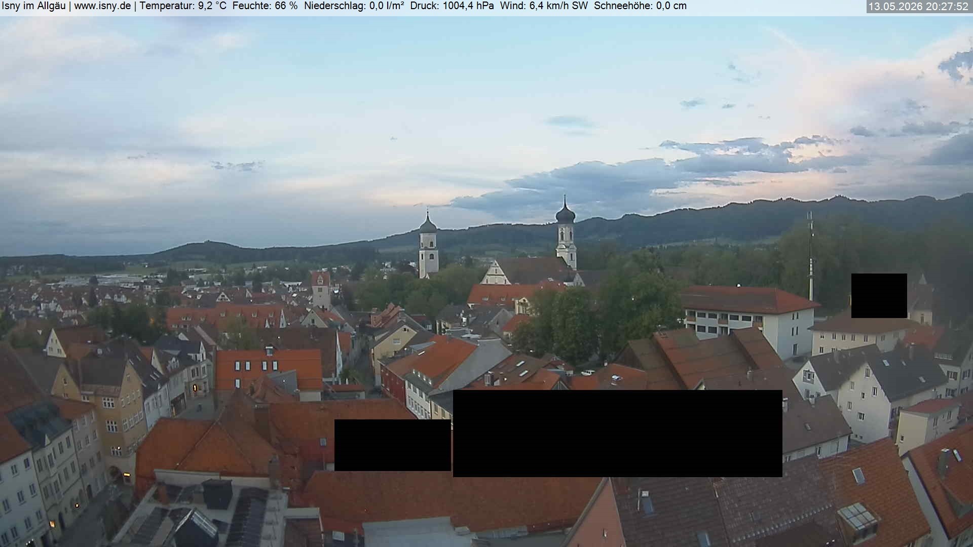 Archiv Foto Webcam Isny im Allgäu