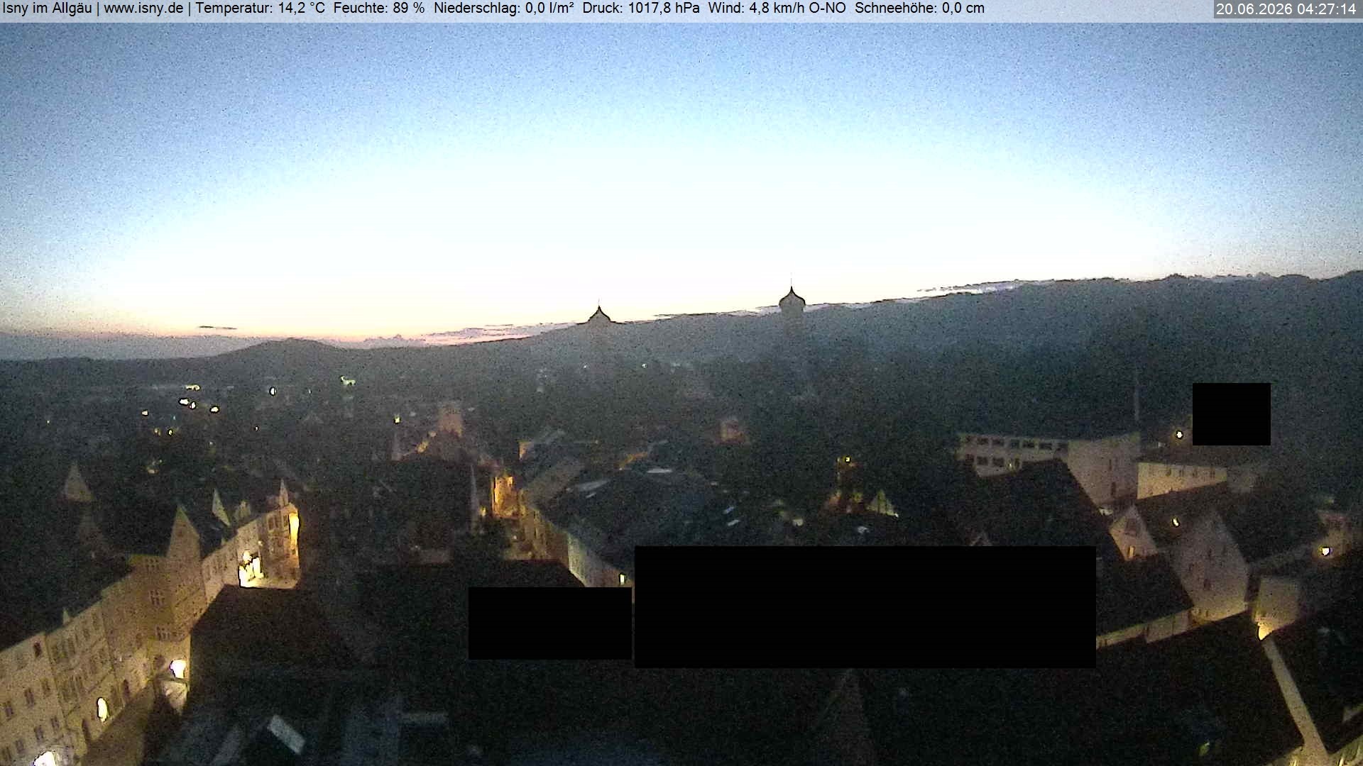 Archiv Foto Webcam Isny im Allgäu