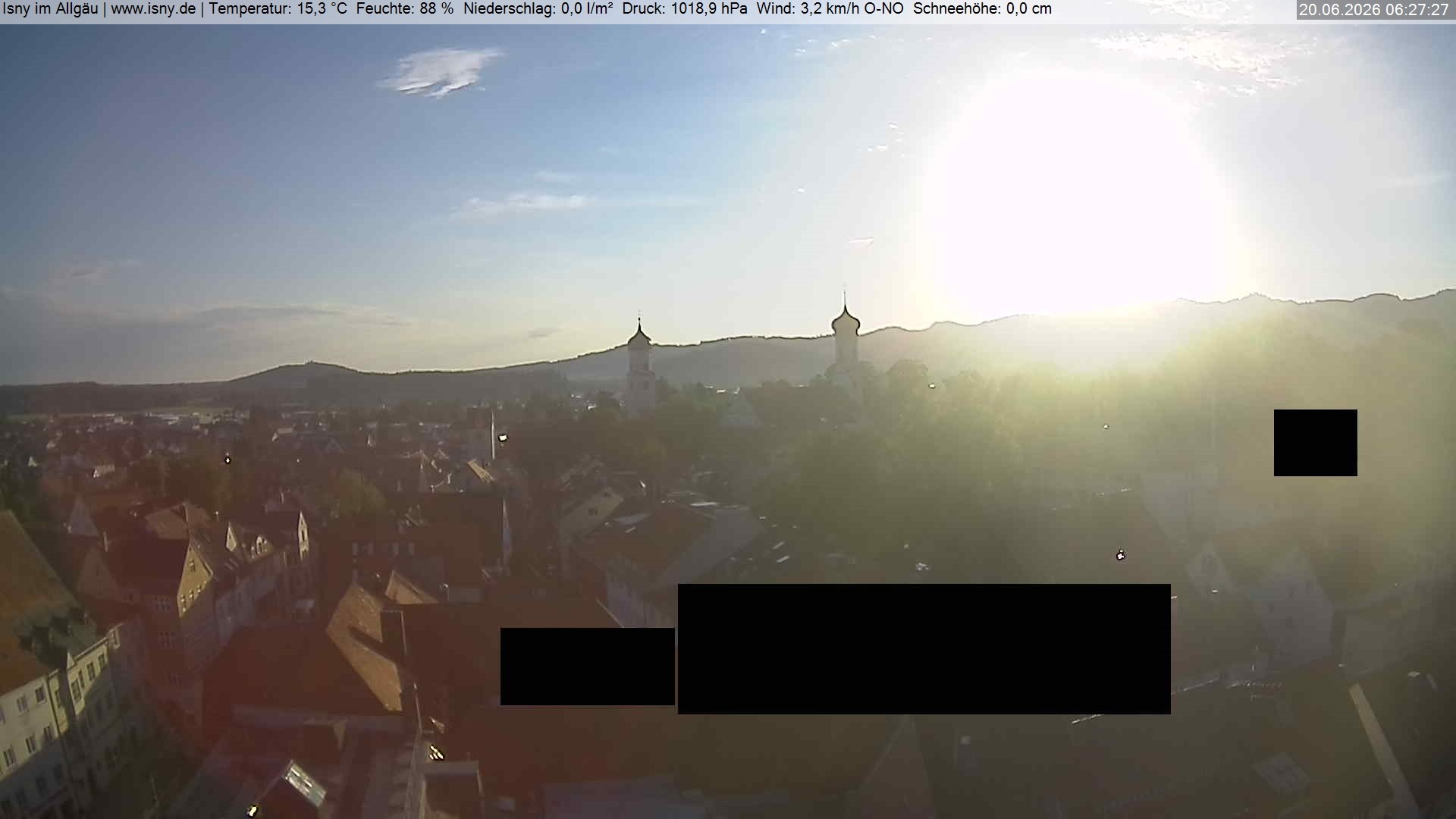 Archiv Foto Webcam Isny im Allgäu