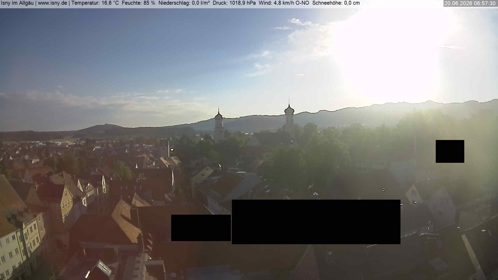 Archiv Foto Webcam Isny im Allgäu