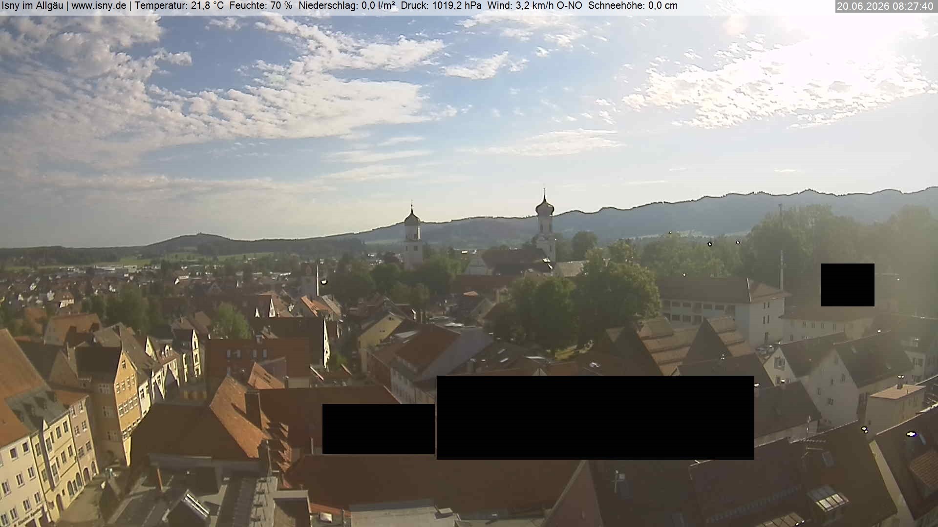 Archiv Foto Webcam Isny im Allgäu