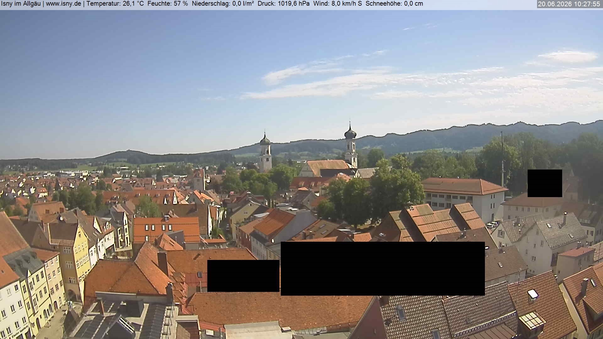Archiv Foto Webcam Isny im Allgäu