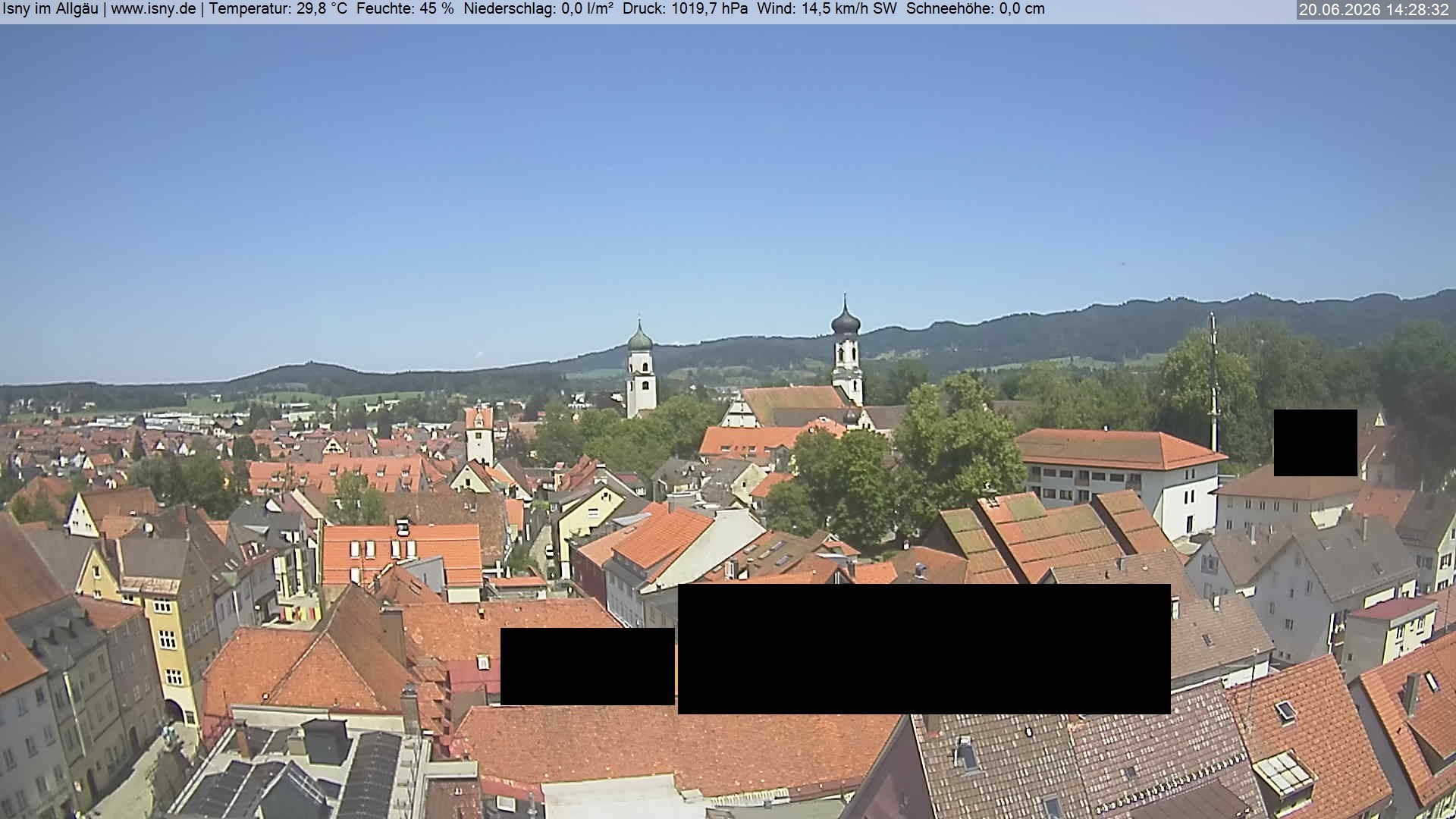 Archiv Foto Webcam Isny im Allgäu