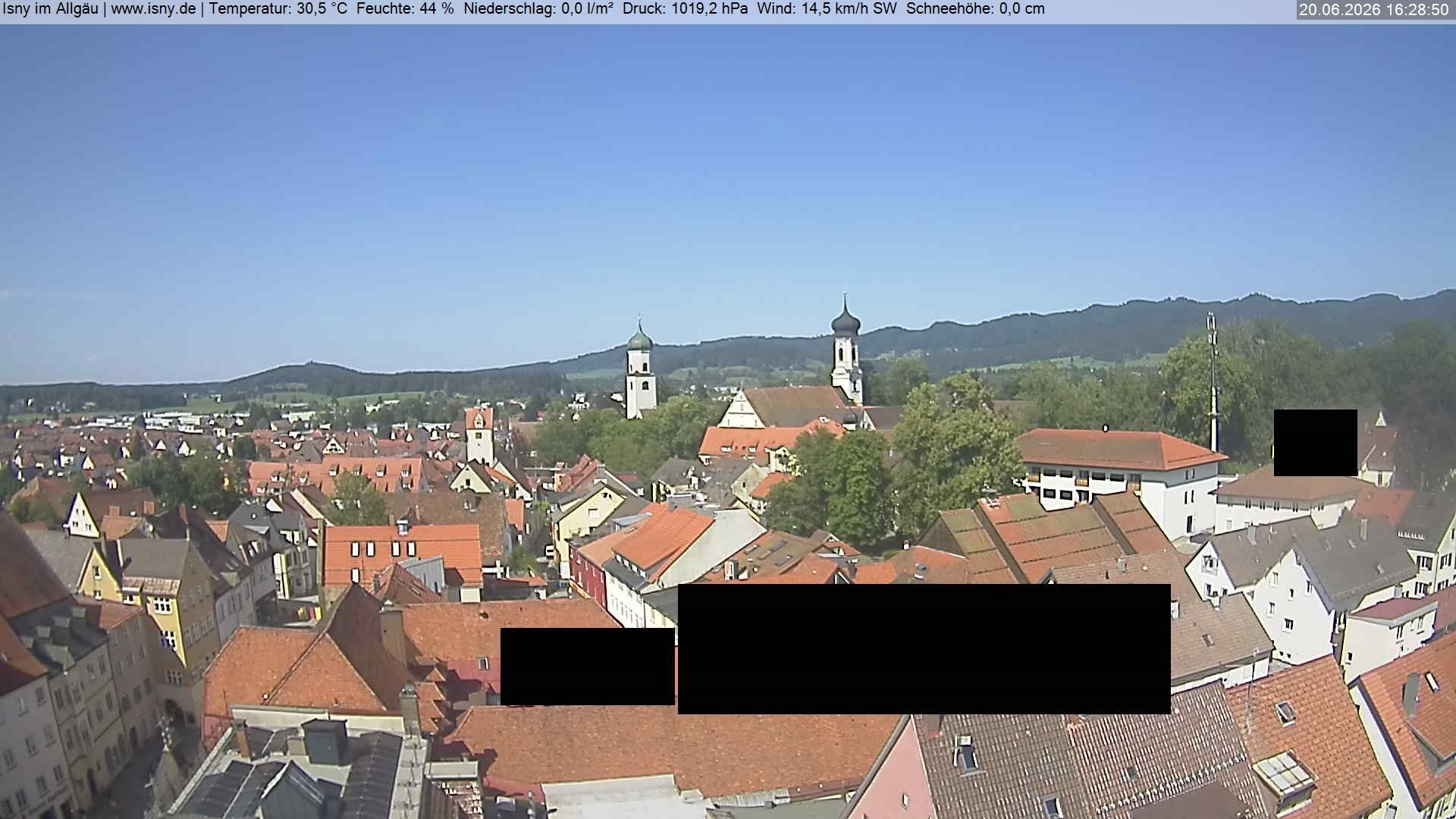 Archived image Webcam Health resort Isny