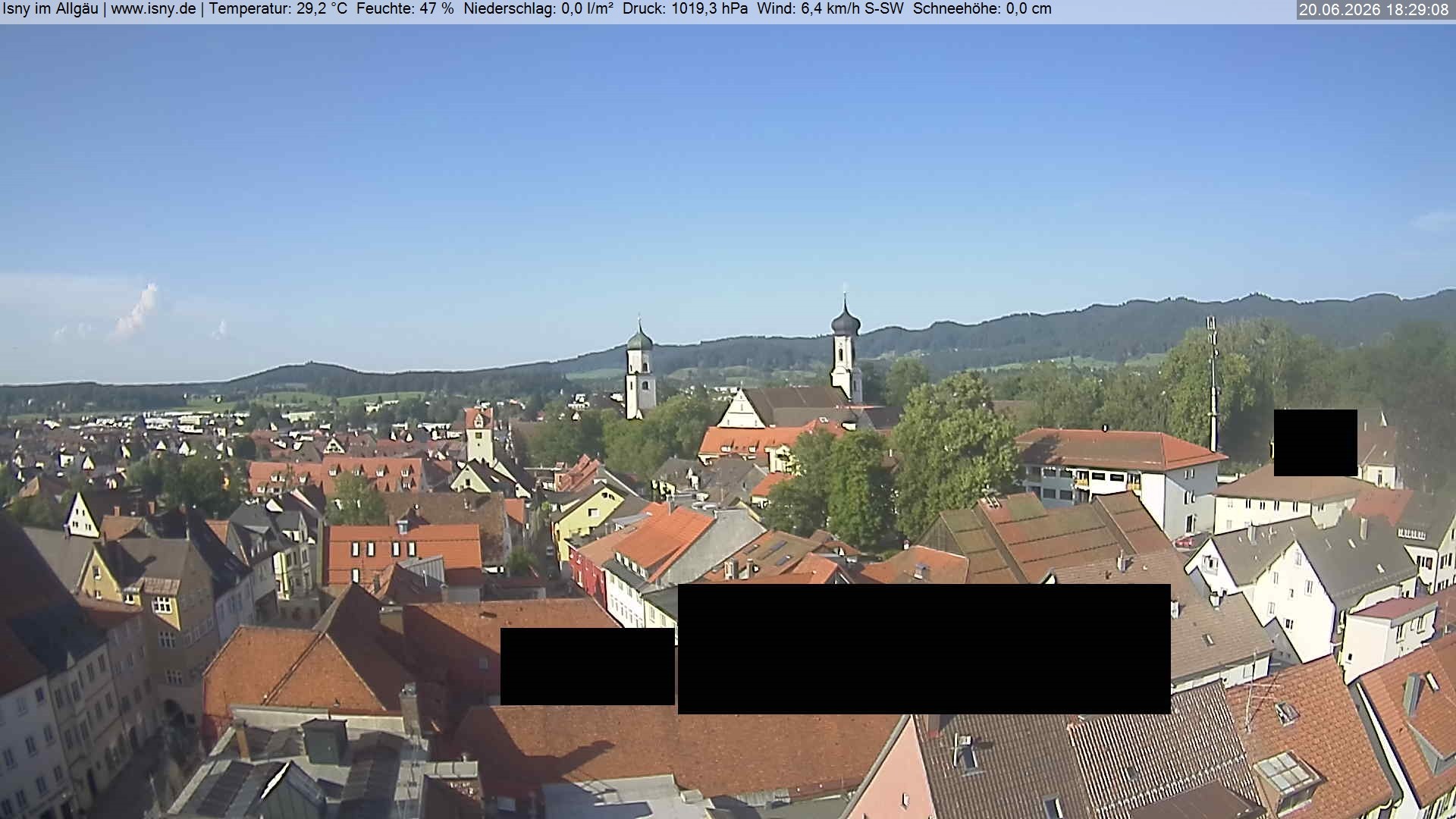 Archived image Webcam Health resort Isny