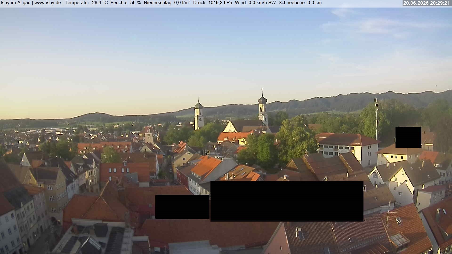 Archiv Foto Webcam Isny im Allgäu
