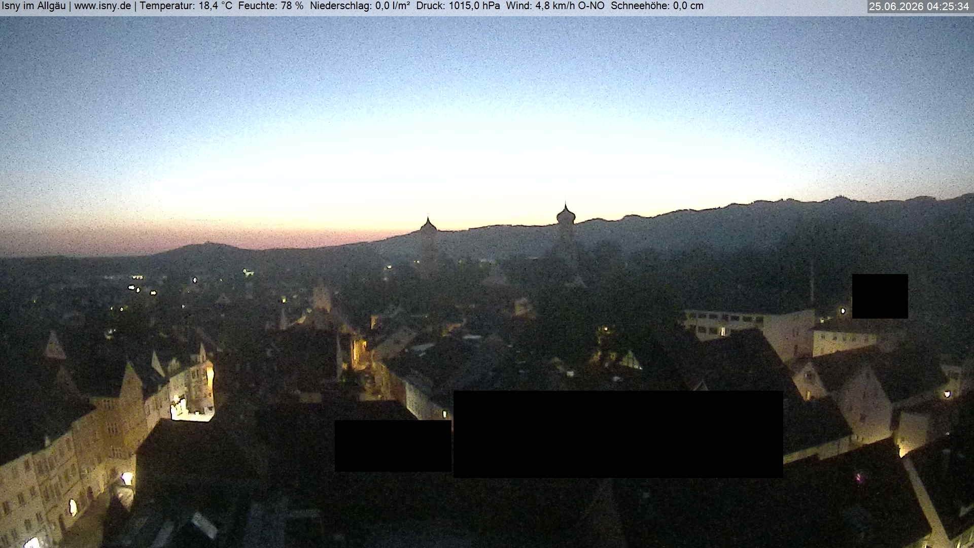 Archiv Foto Webcam Isny im Allgäu