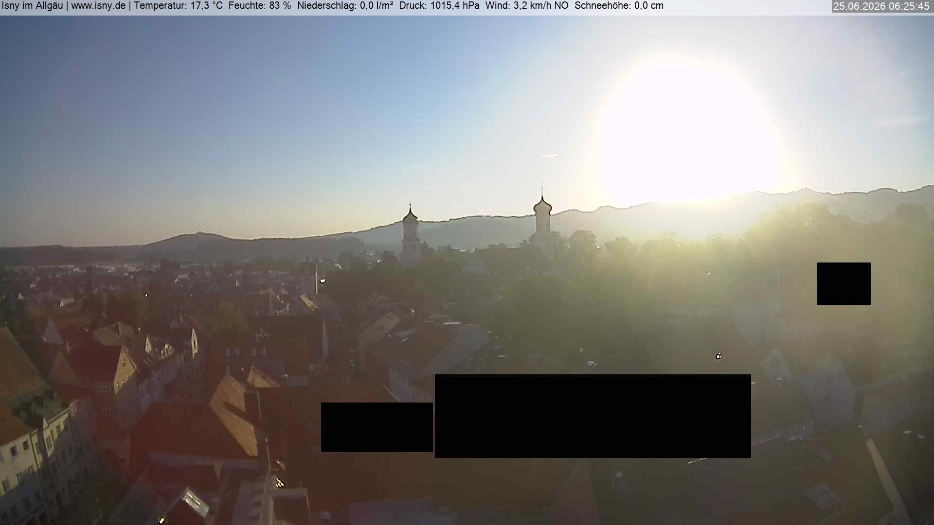 Archiv Foto Webcam Isny im Allgäu