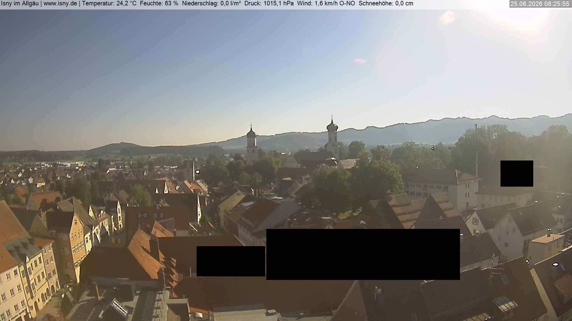Archiv Foto Webcam Isny im Allgäu
