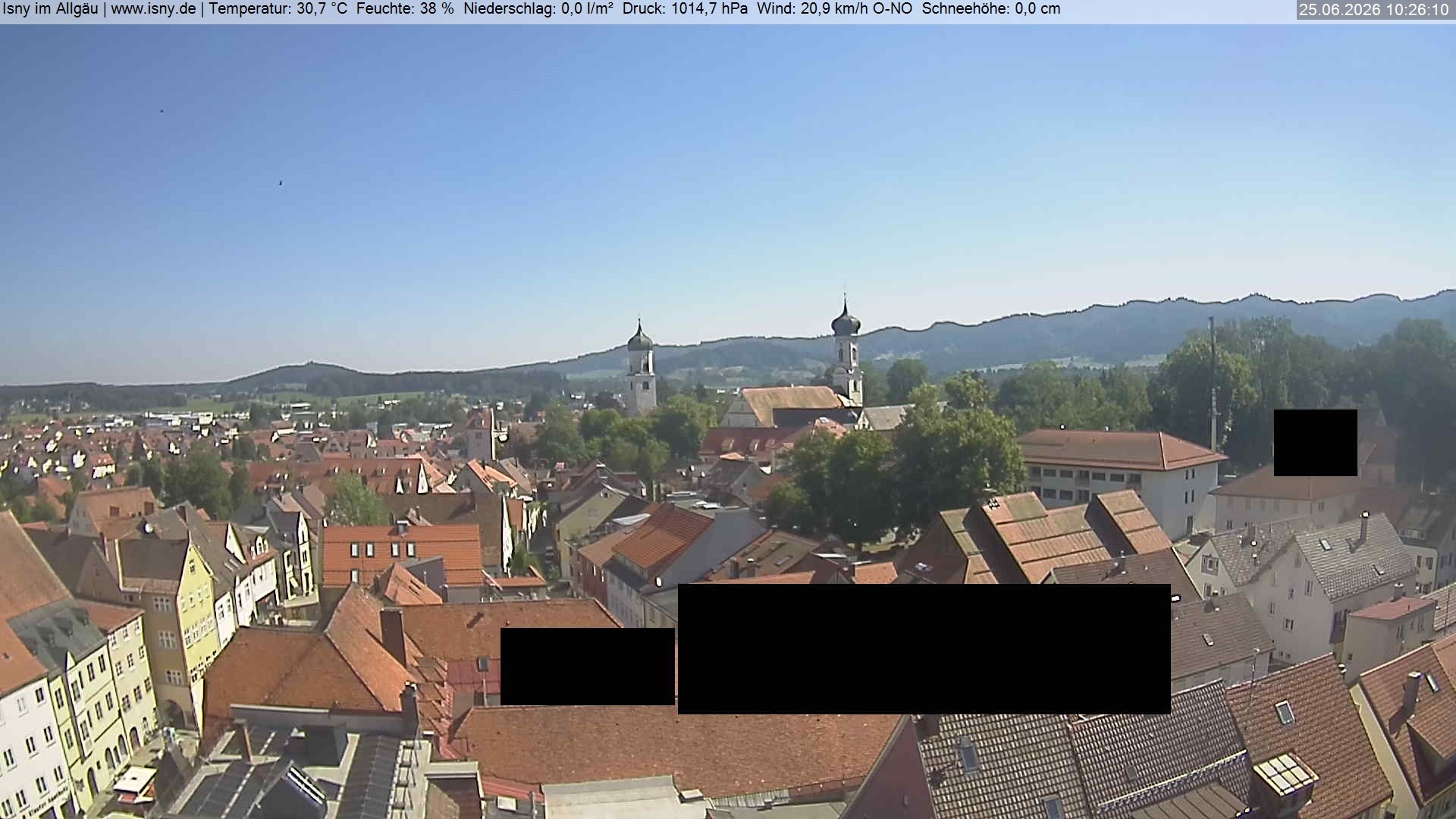 Archiv Foto Webcam Isny im Allgäu