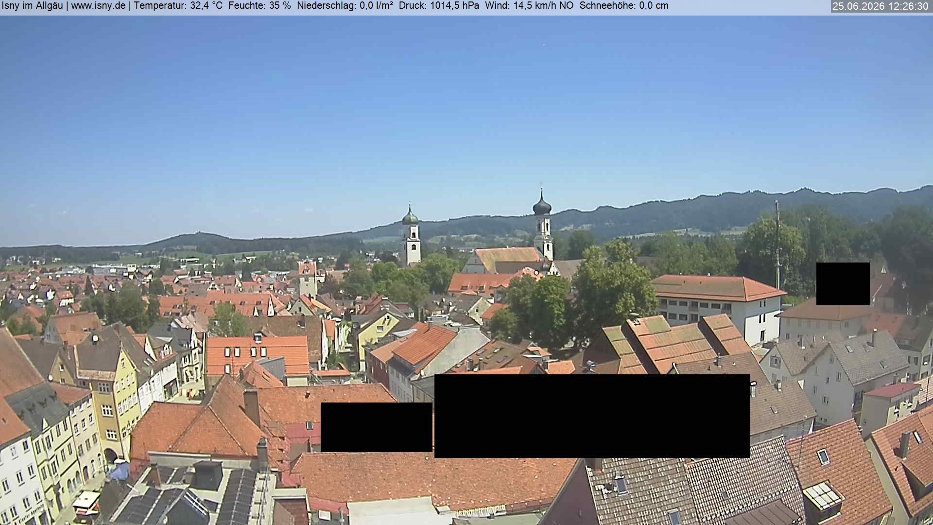 Archiv Foto Webcam Isny im Allgäu