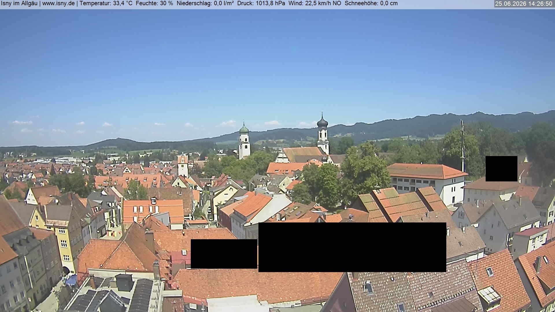 Archiv Foto Webcam Isny im Allgäu
