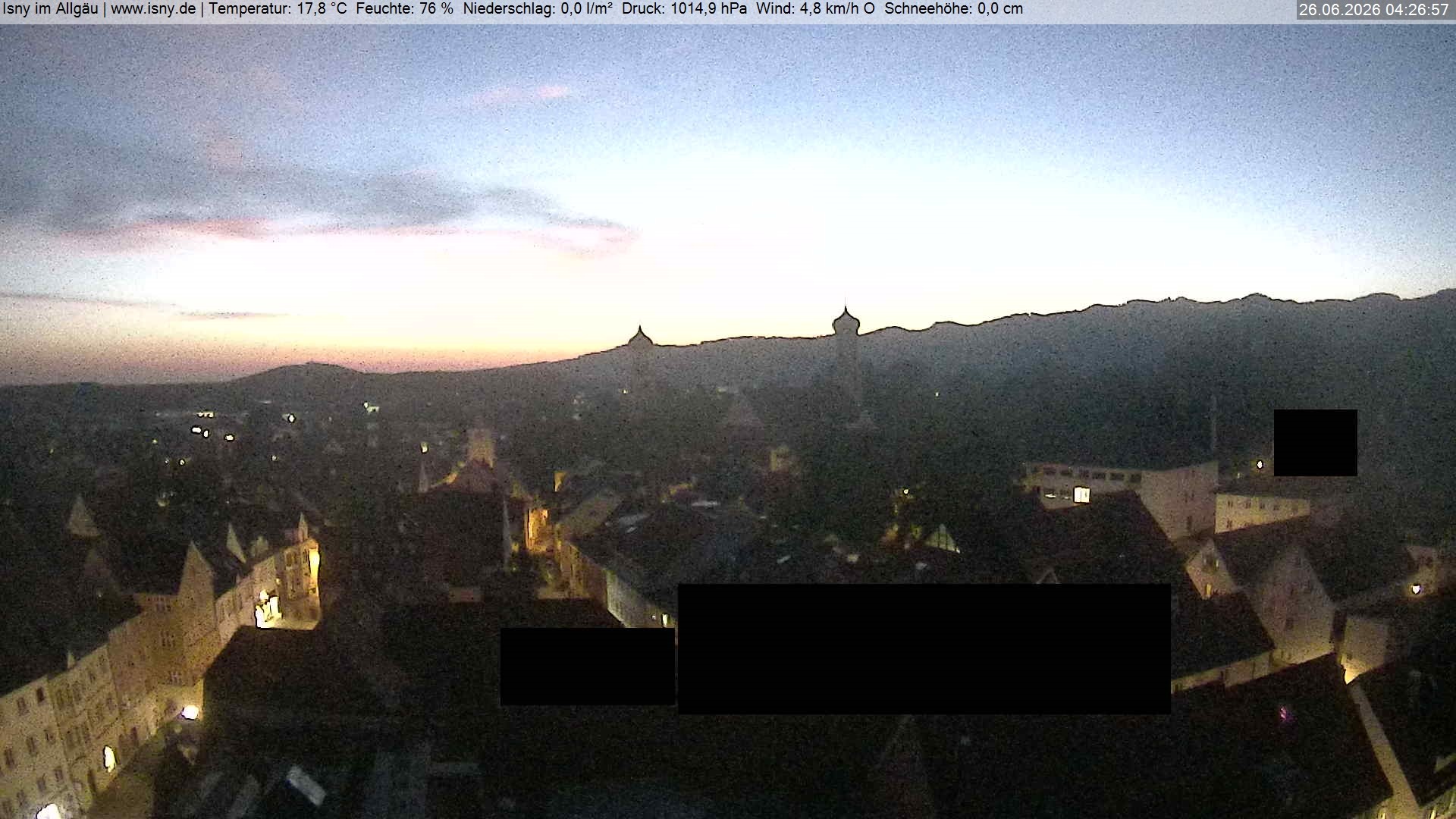 Archiv Foto Webcam Isny im Allgäu