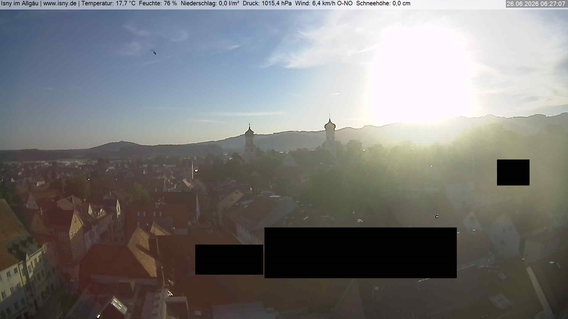 Archiv Foto Webcam Isny im Allgäu