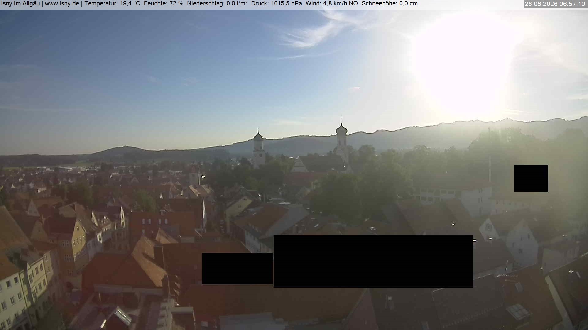 Archiv Foto Webcam Isny im Allgäu