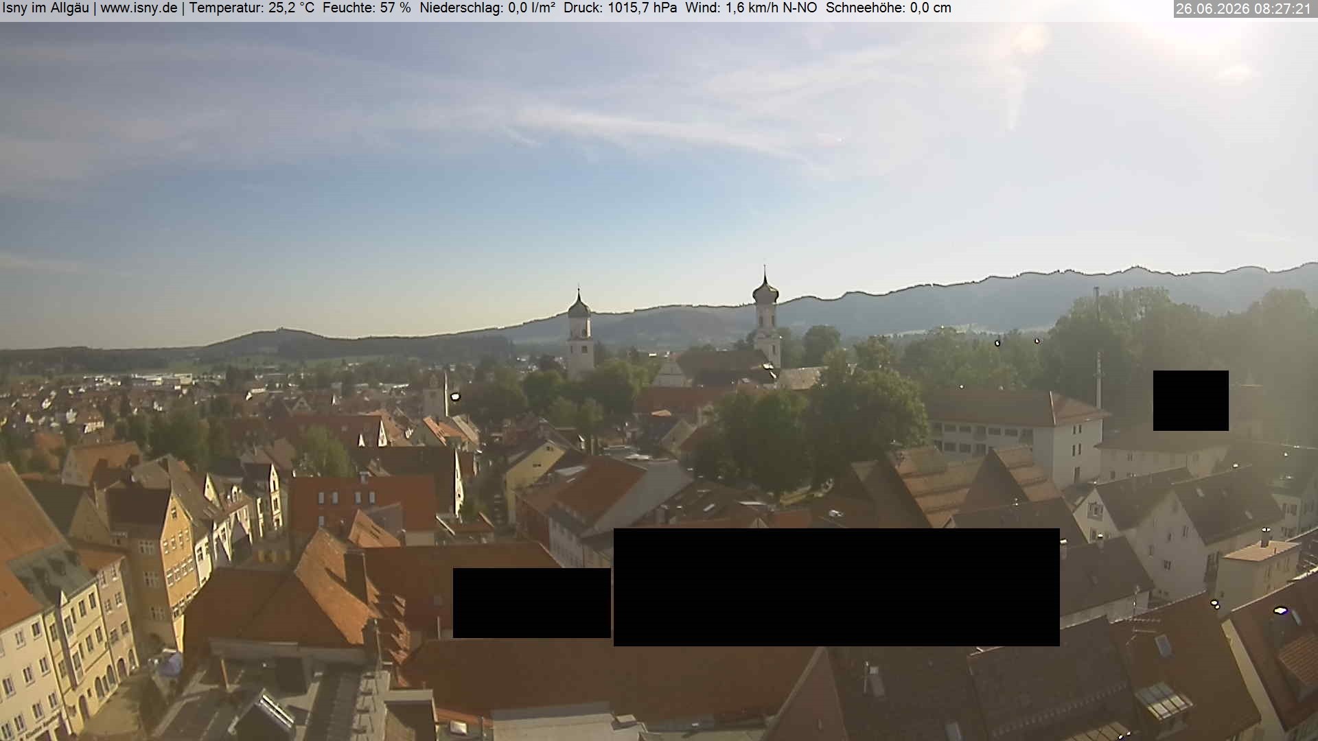 Archiv Foto Webcam Isny im Allgäu