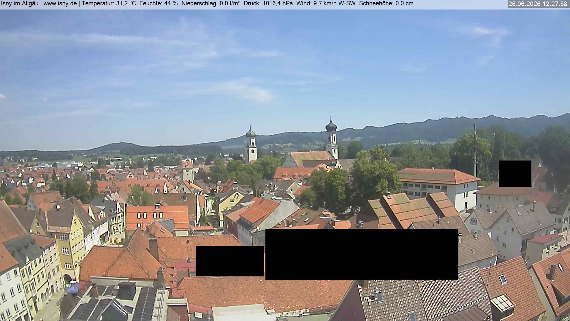 Archiv Foto Webcam Isny im Allgäu