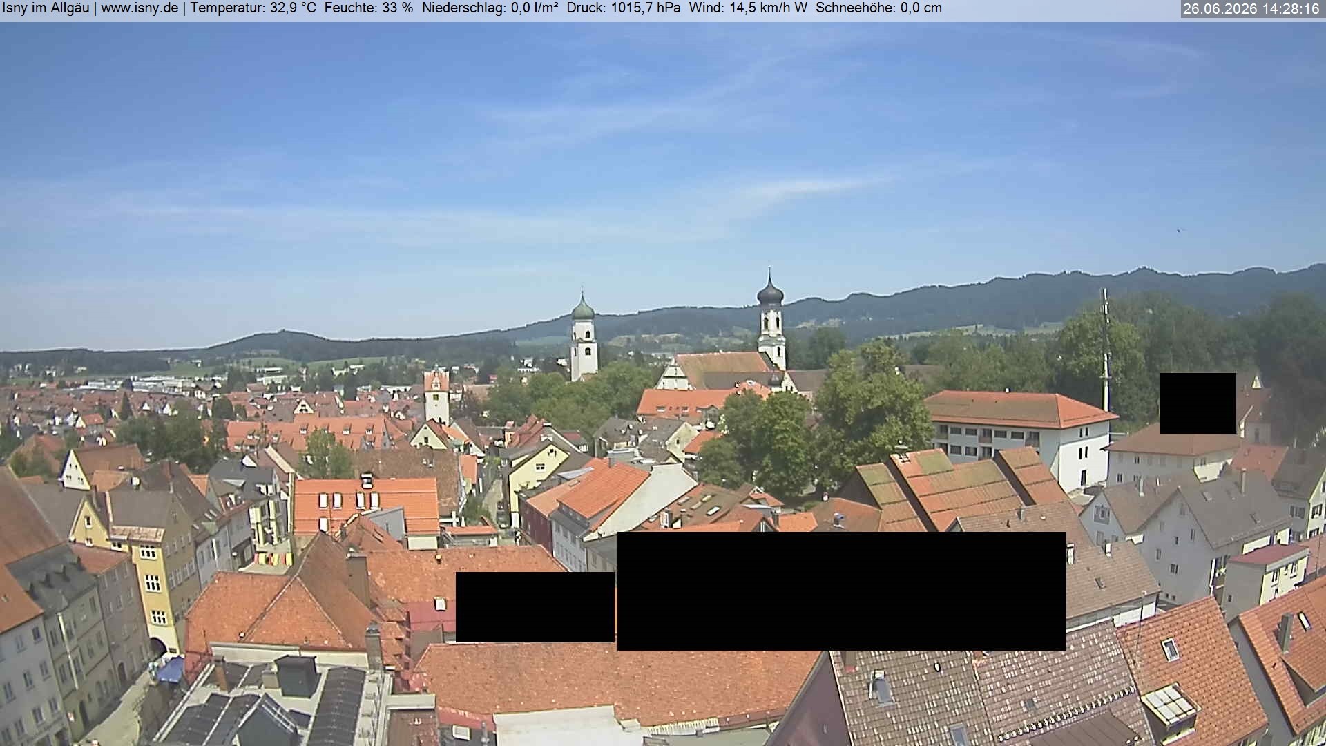 Archiv Foto Webcam Isny im Allgäu